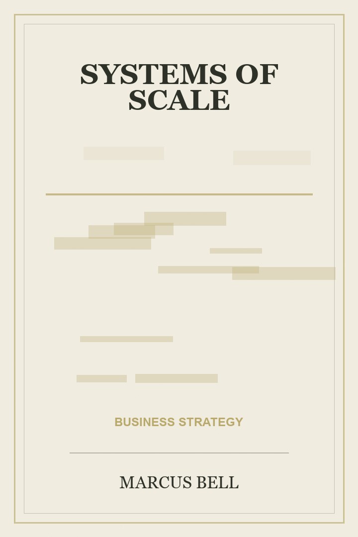 Book cover for Systems of Scale by Marcus Bell