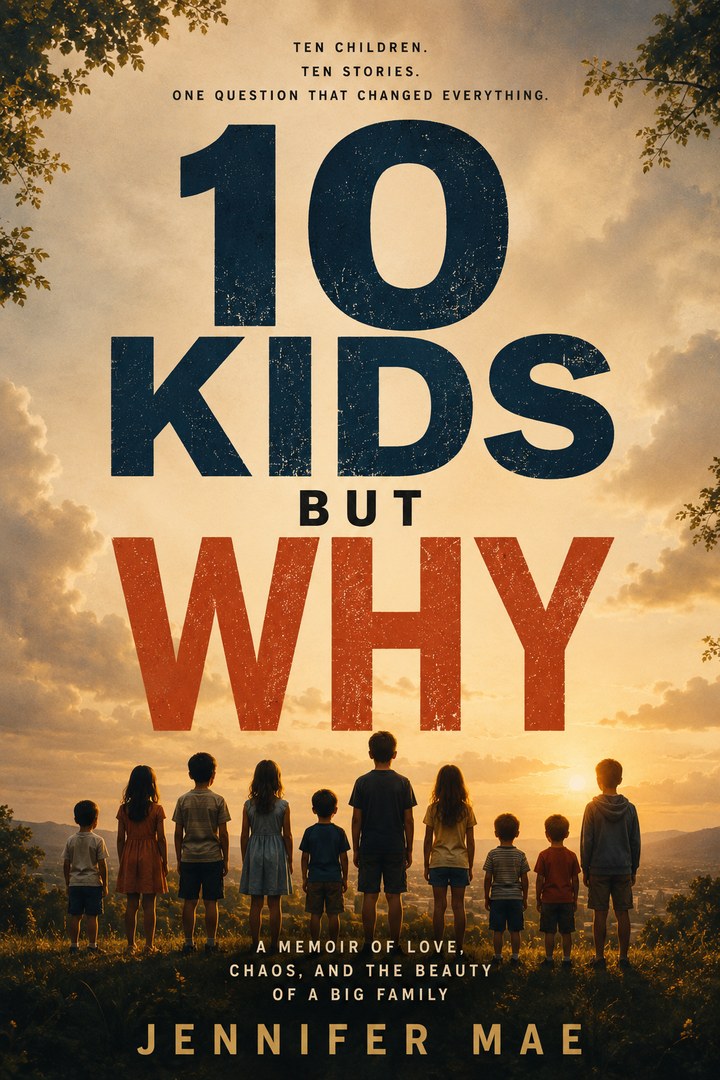Book cover for 10 Kids But Why by Jennifer Mae
