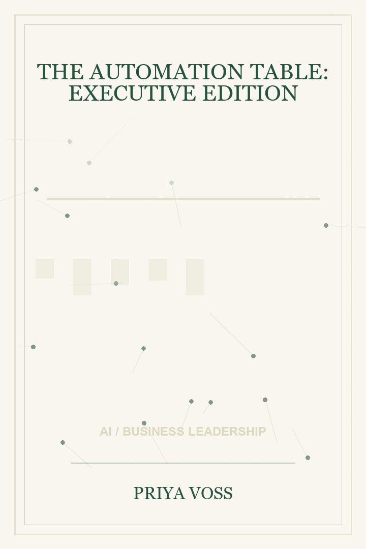 Book cover for The Automation Table: Executive Edition by Priya Voss
