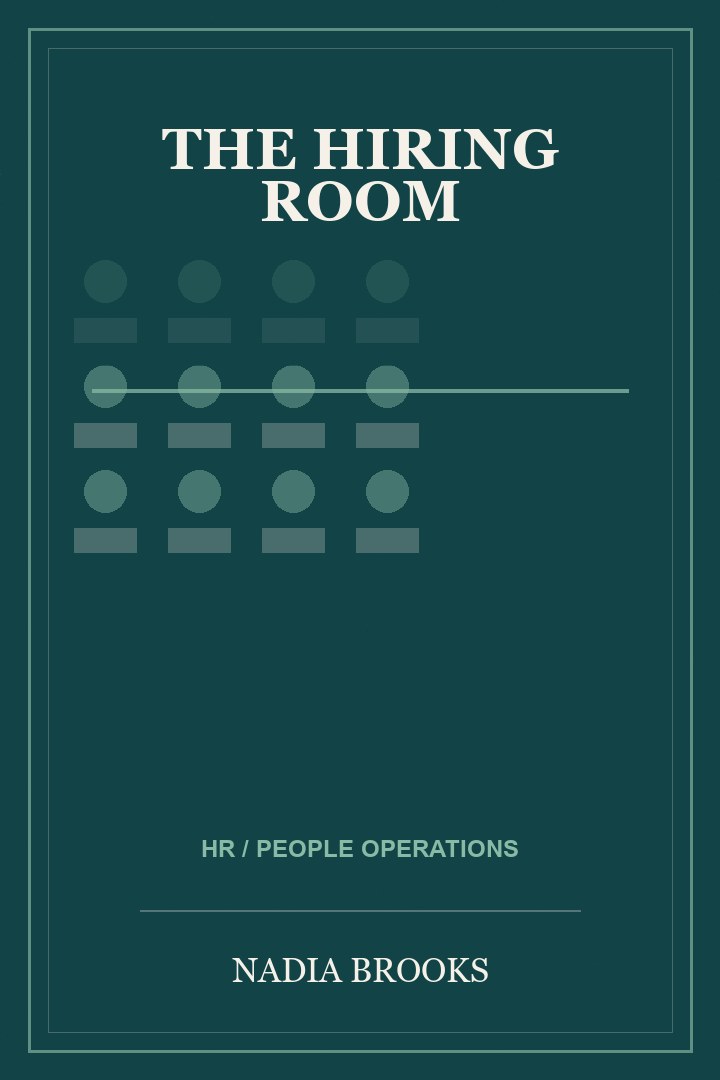 Book cover for The Hiring Room by Nadia Brooks