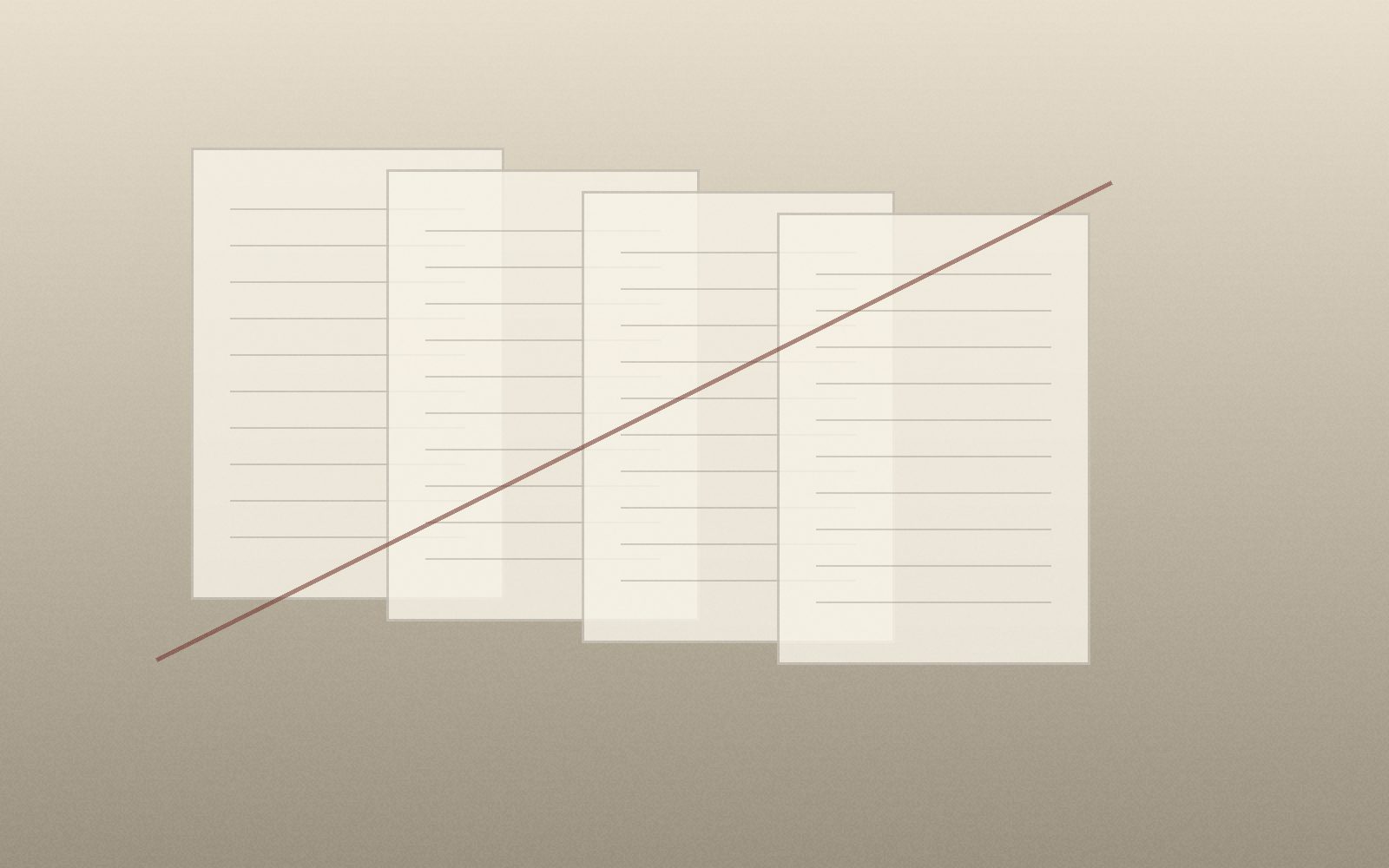 Annotated manuscript pages on an editorial desk